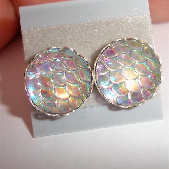 Mermaid Scale earrings Mermaid Scale Mermaid Scale - Picture 4 of 10